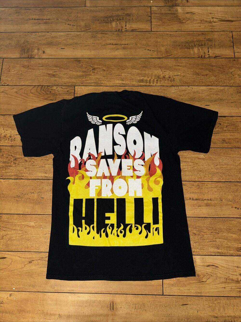 Ransom Clothing Brand T-Shirt Black Medium 18.5x26.5